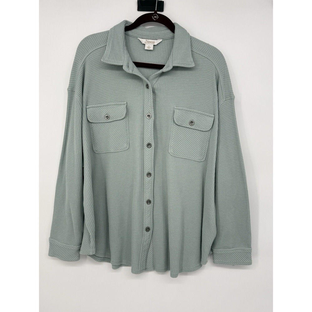 Natural Reflections Womens Long Sleeve Button Down Sweater XL